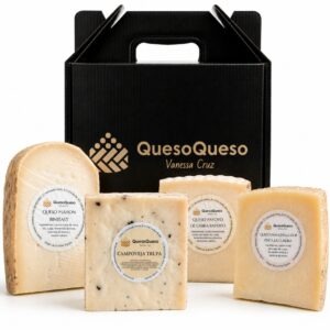 Cesta de Quesos Gourmet para Regalo Pareja "Díselo con Queso" | Queso Queso