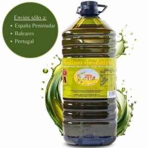 Aceite de Oliva Virgen Extra Molino de Zafra | Sin Filtrar | Prensada en Frio | 5 litros | Variedad Morisca