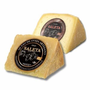 Quesos Gourmet "Pack Sibarita" | 2 Cuñas de Queso Curado y Añejo | Elaboración Artesana Quesos Saleta