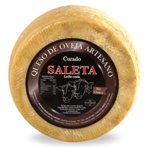 1/2 Queso Curado de oveja Gourmet (1,2Kg) | Elaboración Artesana Queso de La Mancha