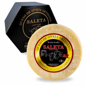 Queso Semicurado de oveja Gourmet Mini (1,3Kg) | Elaboración Artesana Queso de La Mancha