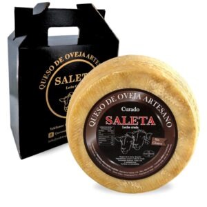 Queso Curado de oveja Gourmet Mini (1,2Kg) | Elaboración Artesana Queso de La Mancha | Caja Gourmet para regalar