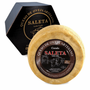 Queso Curado de oveja Gourmet Mini (1,2Kg) | Elaboración Artesana Queso de La Mancha | Caja Gourmet para regalar