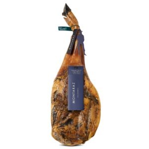 Paleta de Cebo de Campo Ibérica Montaraz | 50% Raza Ibérica | Curación 24 Meses | Pieza Entera de 5-6,5 kg | 100% Natural | Sin Aditivos ni Conservantes