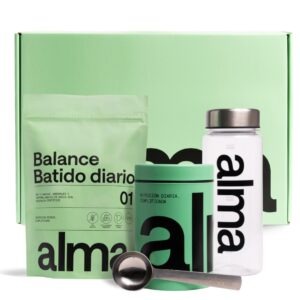 Batido Diario ALMA Welcome Pack 300g (30 Dosis) | Complemento Alimenticio con Espirulina, Vitaminas B12, C, D, Zinc, Magnesio y Prebióticos Adaptógenos como Ashwagandha | Energía y Bienestar
