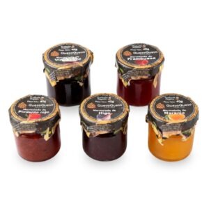 Pack 5 Mermeladas Artesanales Gourmet para Quesos | Sabores Variados (Higo, Naranja, Frambuesa, Vino Tinto y Pimiento Rojo) (200g) | Maridaje para Quesos Curados y Semicurados